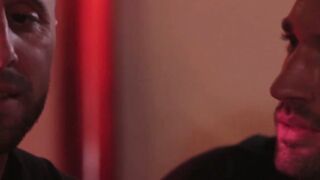 Handsome gay in jokcstrap anally fucked by big cocked homo