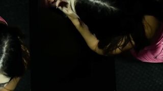 Naughty Anna Cummings blows a BBC and eats warm cum