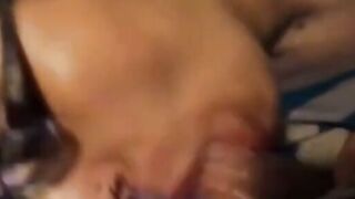 Sexy MILF in Glasses Sucks and Fucks - Amateur Brunette Blowjob