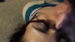 Sexy MILF in Glasses Sucks and Fucks - Amateur Brunette Blowjob