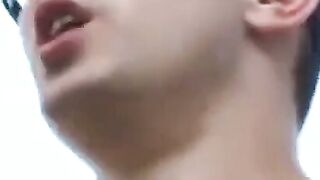 Big-Cock Dad Bangs Younger Dude Outdoors