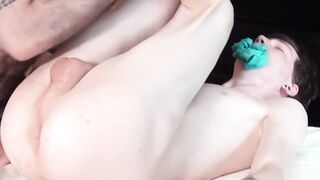 Hunk stepdad gives sensual anal licking and handjob