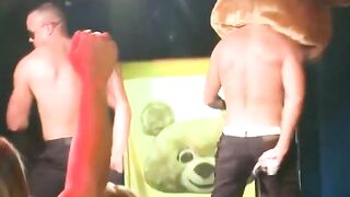 Amateur babes suck stripper dicks after watching them dance
