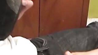Cute amateur twink teases with his feet and enjoys anal sex