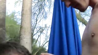 Twink Joey Perelli and sexy Micah Andrews outdoor sex fun