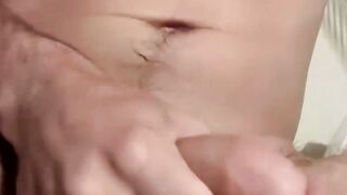 Horny and hot twink Nolan smoking Marlboro and stroking cock