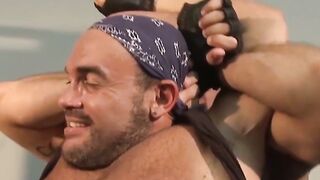 Pierced muscle hunk hot nipple torment and BDSM domination
