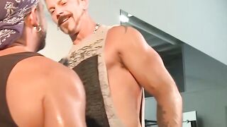 Pierced muscle hunk hot nipple torment and BDSM domination