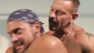 Pierced muscle hunk hot nipple torment and BDSM domination