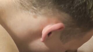 Kinky teens Moonek and Tristan toe suck after hot blowjob