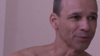 Handsome mature homosexual anally fucks young hunky homo