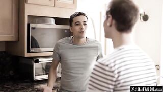 Stepsons anal and double penetration their big titted stepmom