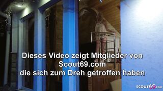 Voyeur German Neigbour milf Masturbate through the Window