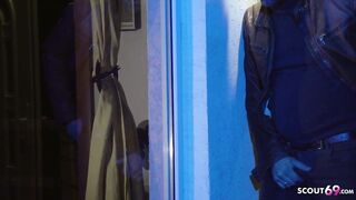 Voyeur German Neigbour milf Masturbate through the Window