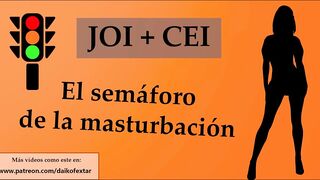 Juego para masturbarse. Semáforo JOI.