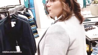Sarah Sota Blows My Cock Into A Changing Room While