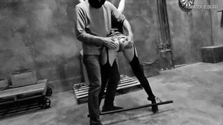 Blindfolded amateur mom gets snatch teased inside FETISH swinger sex tape