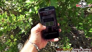 Outdoor agent make real sexydate with german tattoo MILF skank