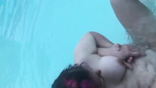 Hannah Horn and Auntie Panda Pounded the Swimming Pool