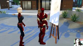 Captain Marvel Plowed by Iron Man Marvel Porn