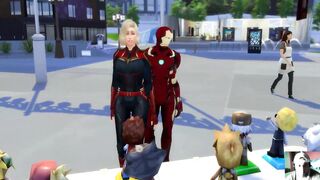 Captain Marvel Plowed by Iron Man Marvel Porn