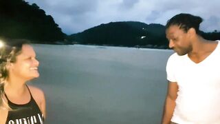 Looking gifted on the beach of Guaruja. I meeting American