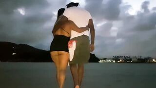 Looking gifted on the beach of Guaruja. I meeting American