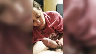 Phoebe Stark- Blowing my boyfriend's best Friend's Penis! Drink Cummed
