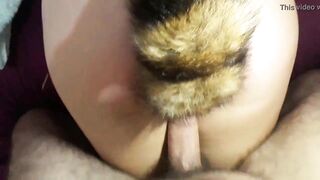 Fodendo a novinha submissa com plug anal no cuzinho apertado