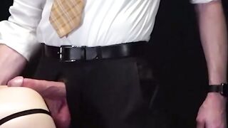Legrand Wolf's massive load in Marcus Rivers's ass hole