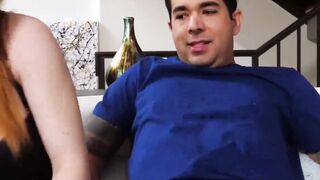 Pervert Jon Rogue nibbles my bald vag before savage pussy penetration
