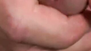 Hot straight Jake Woods masturbates and sprayed a mega cum shot