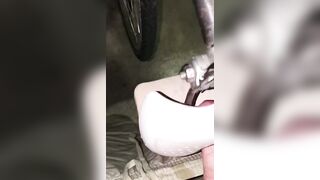 moisa robert has sex with a bicycle seat, his penis is stuck in the seat and then he