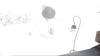 The woman vacationer trapped by the infamous snowman