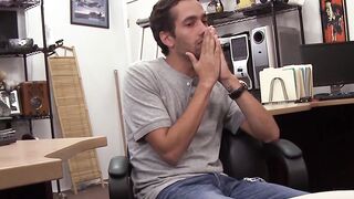 Hung pawnbroker fucks and films cute straight dude