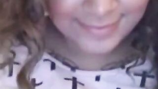 Latina Babe Fingers Herself on Webcam