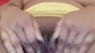 Latina Babe Fingers Herself on Webcam