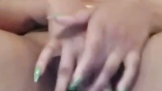 Latina Babe Fingers Herself on Webcam