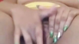 Latina Babe Fingers Herself on Webcam