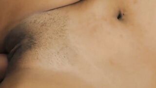 Shaved Thai pussy pounding POV after cock sucking