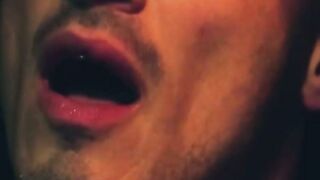 Derek Kage takes a huge cock in his mouth and extremely ass fucked by two hunks