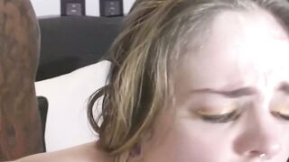 Cock starved Carly Rae bred and drilled by wild Hardy Luke