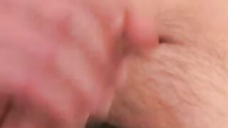 Inked senior wears his sexy glasses and jerking off solo
