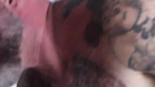 Macho bear daddy bareback pounding big gray bear