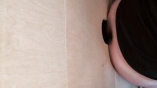 Kinky white dude sucks black glory hole fuck stick wildly