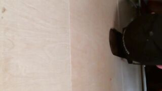 Kinky white dude sucks black glory hole fuck stick wildly