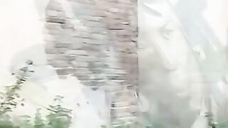 Big dick stud jerking off solo and pissing on himself