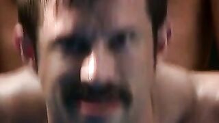 Rough group sex with buff hunks where they bang and suck