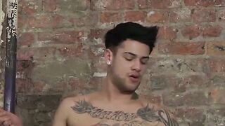 Dominated young man takes giant dick missionary style