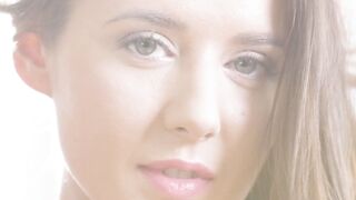 Erotic slow motion video of Davina E teasing her shaved vag